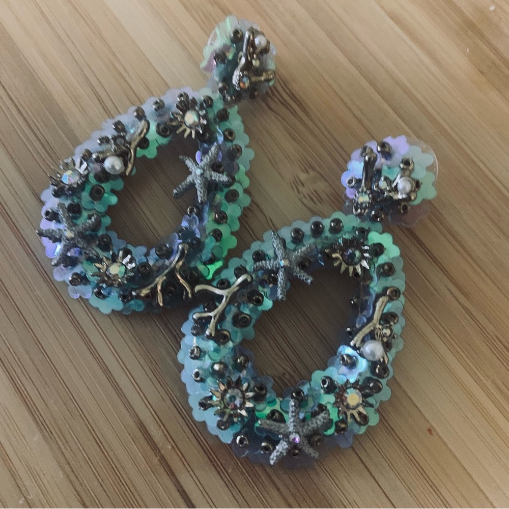 Elegant Starfish Drop Earrings